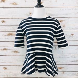 * Gap • Short Sleeve Peplum Top